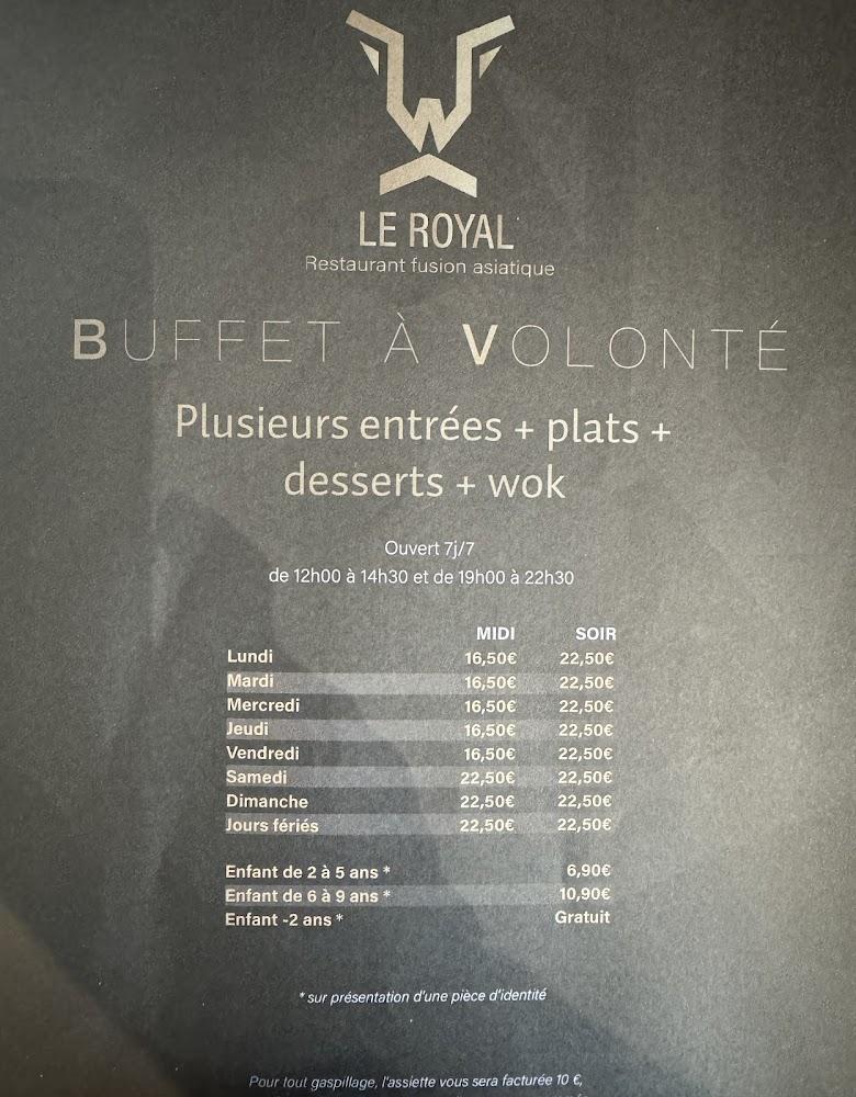Le Royal St Nazaire - Menu Image 1